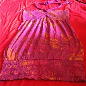 Mudd xl tube dress with halter straps